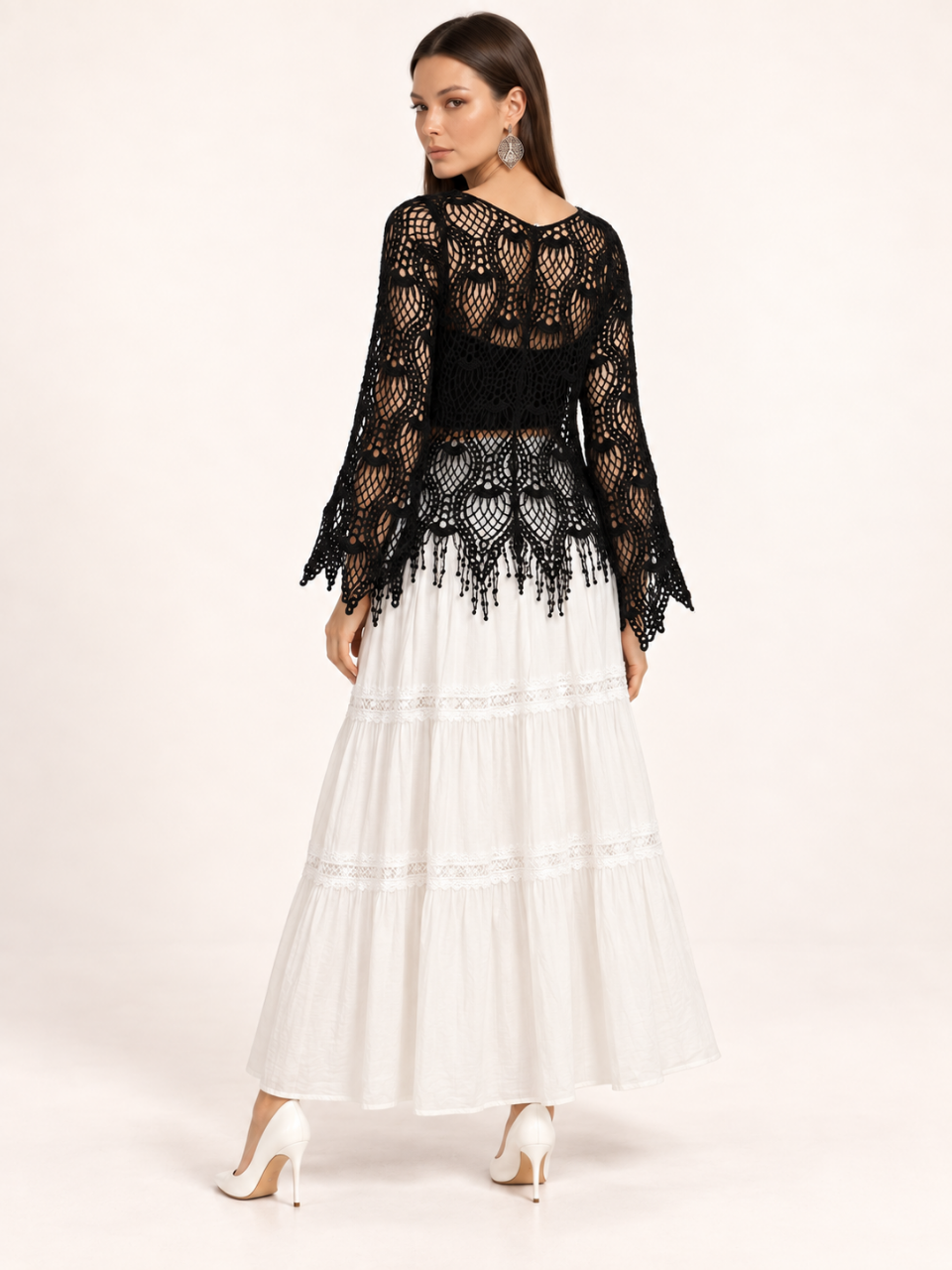 East India Company - Zoel, Crachet Knit Top