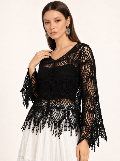 East India Company - Zoel, Crachet Knit Top