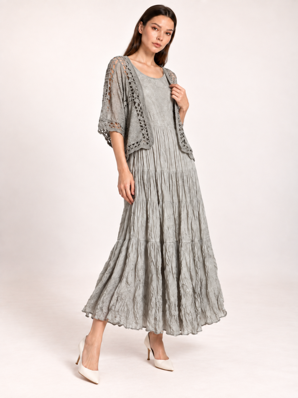 East India Company - Rowena, Long Dress With Kimono