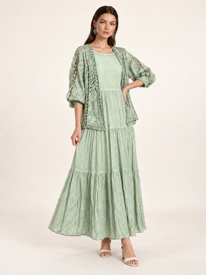 East India Company - Rowena, Long Dress With Kimono