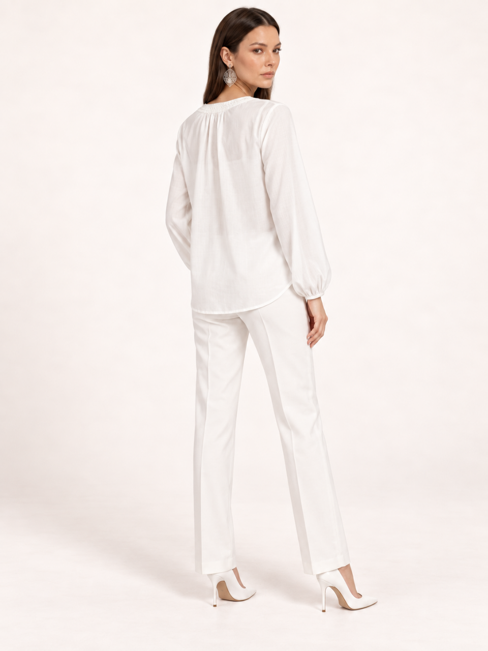East India Company - Sheena, Embroidered Long Sleeve Blouse