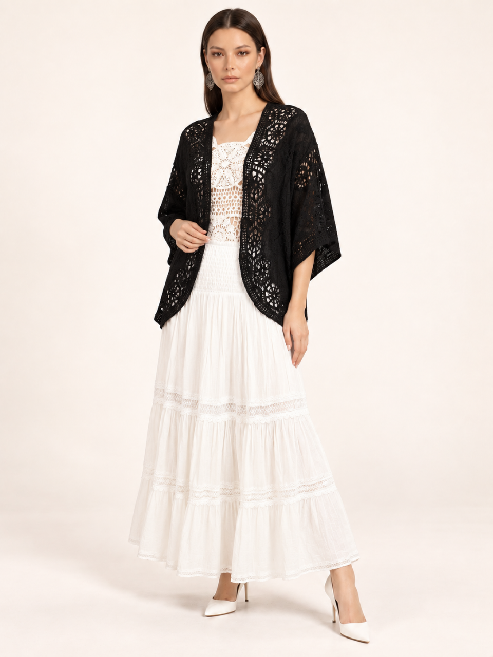 East India Company - Zoel, Crachet Lace Kimono