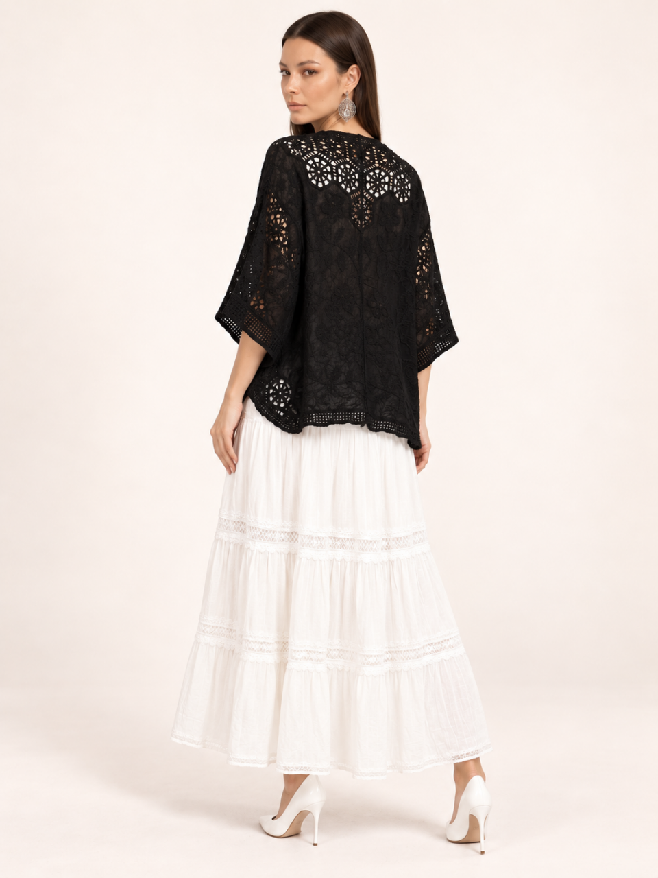 East India Company - Zoel, Crachet Lace Kimono