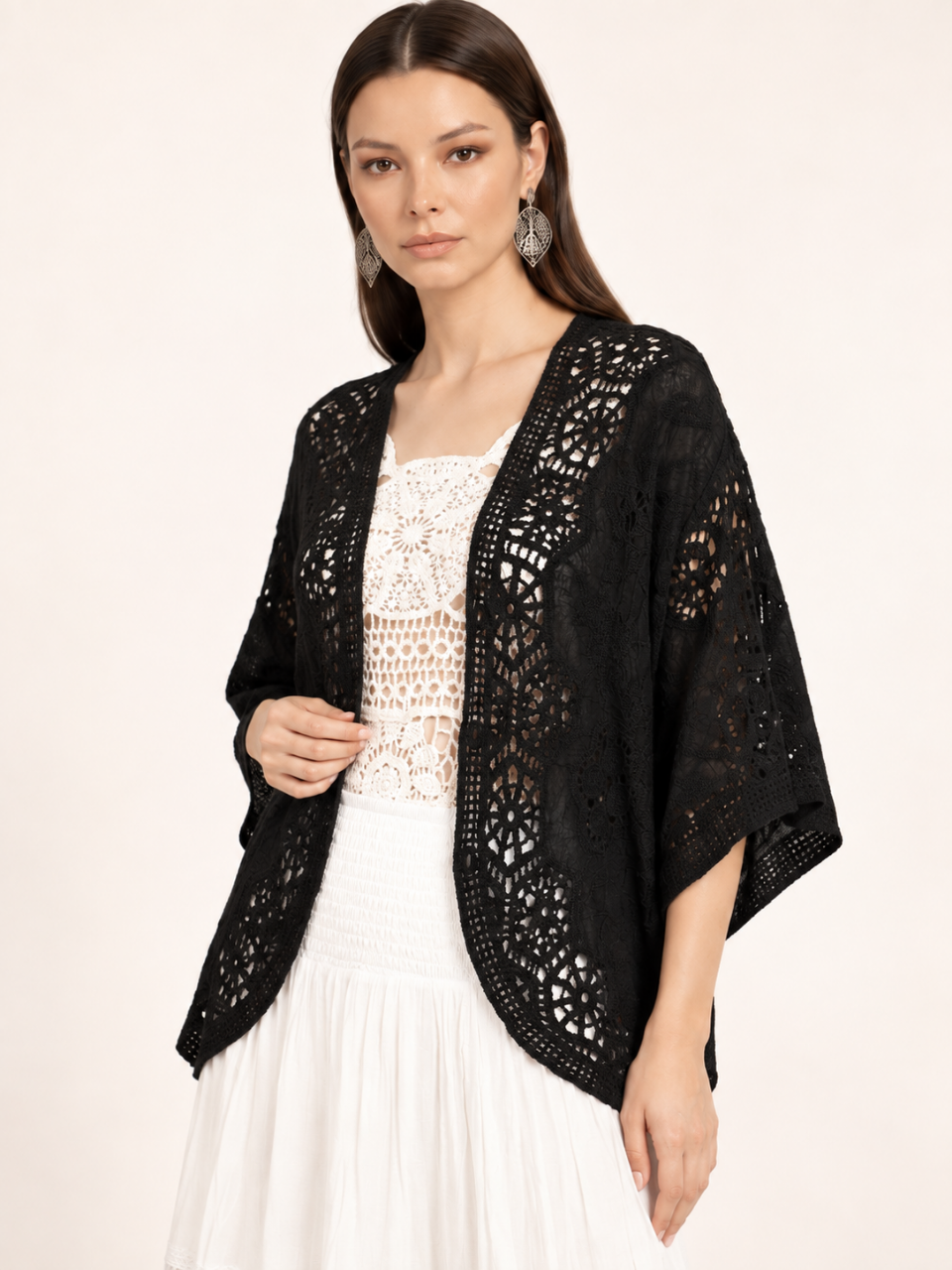 East India Company - Zoel, Crachet Lace Kimono