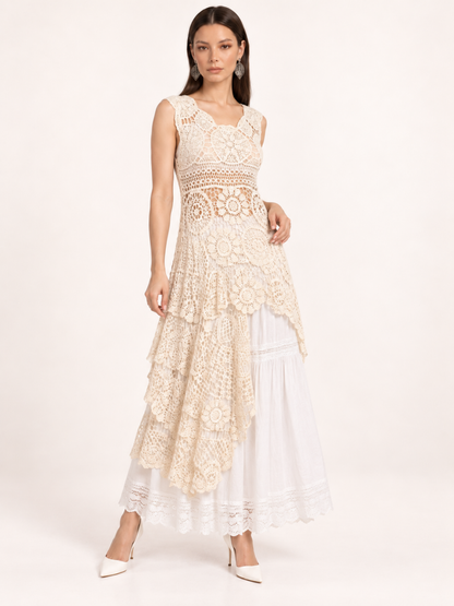 East India Company - Larisa, Crachet Lace Knit Top