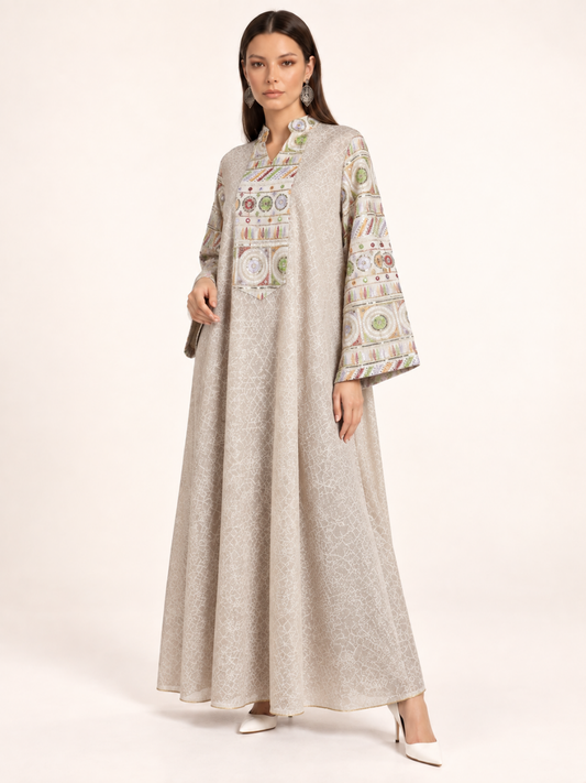 East India Company - Nova, Embroidered Long Dress