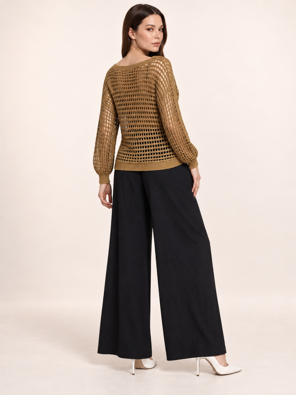 East India Company - Micah, Mechanical Knit Top - Maroon, Mocha, Black, Brown