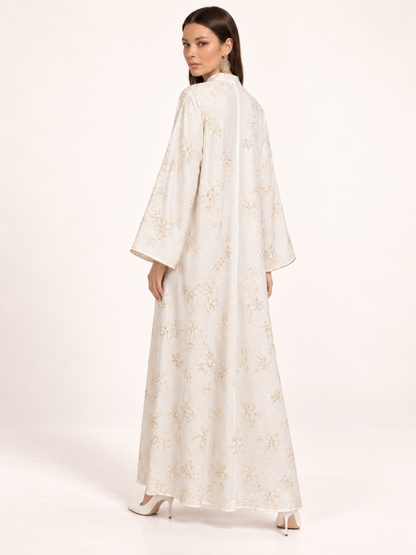 East India Company - Nova, Embroidered Long Dress - White