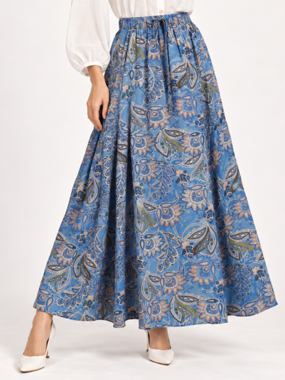 East India Company - Drew, Printed Long Skirt