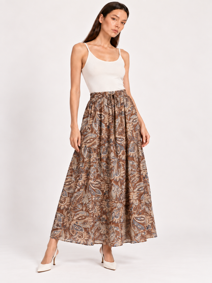 East India Company - Drew, Printed Long Skirt
