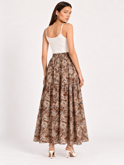 East India Company - Drew, Printed Long Skirt