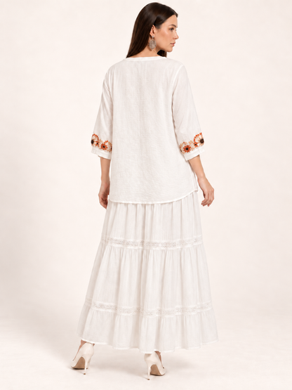 East India Company - Sheena, Embroidered Tunic Blouse