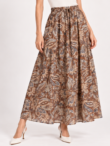 East India Company - Drew, Printed Long Skirt