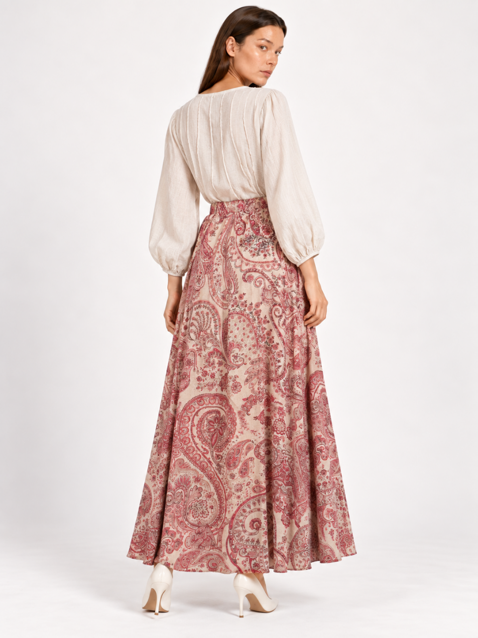 East India Company - Drew, Printed Long Skirt