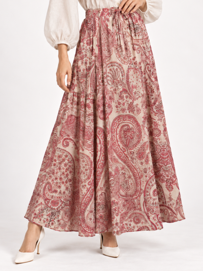 East India Company - Drew, Printed Long Skirt