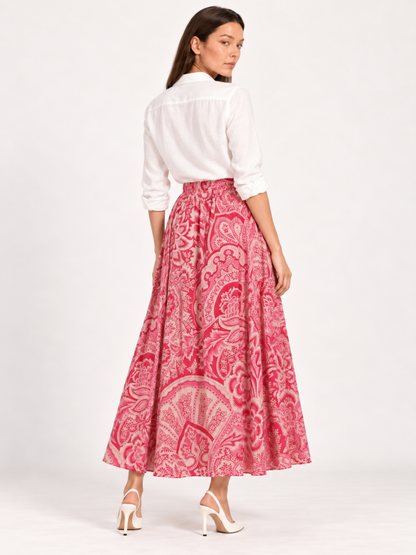 East India Company - Drew, Printed Long Skirt