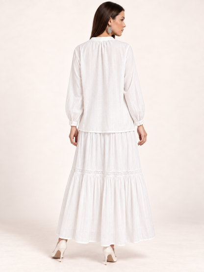 East India Company - Sheena, Embroidered Long Sleeve Blouse