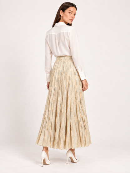East India Company - Drew, Pleated Long Skirt