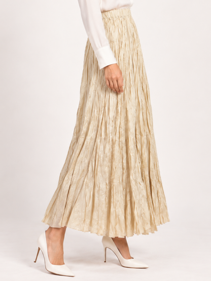 East India Company - Drew, Pleated Long Skirt