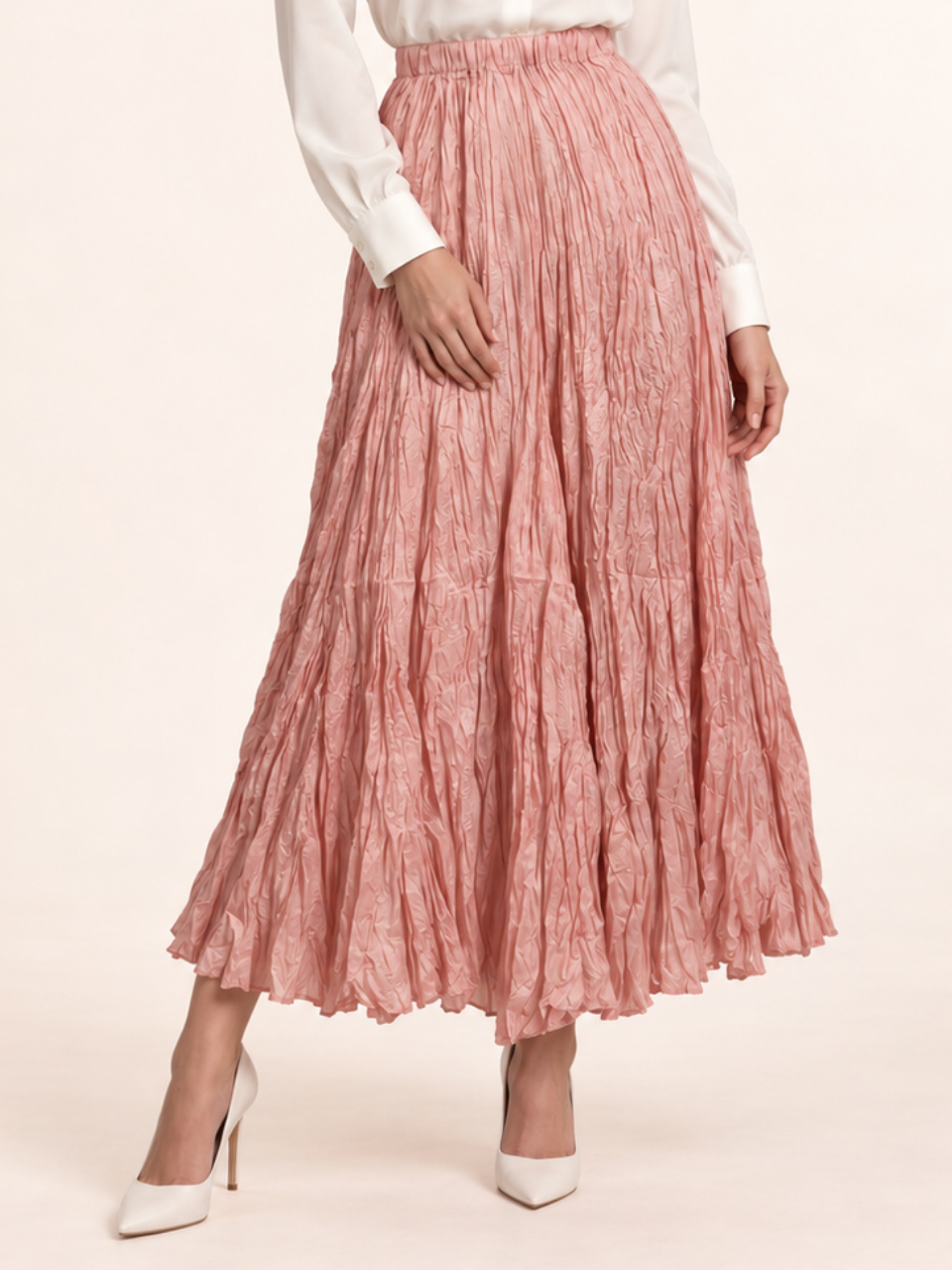 East India Company - Drew, Pleated Long Skirt