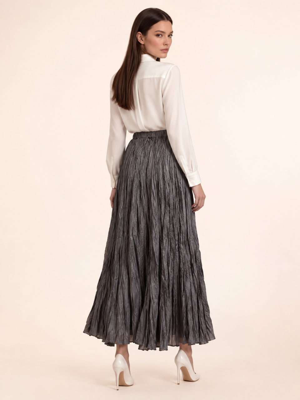 East India Company - Drew, Pleated Long Skirt