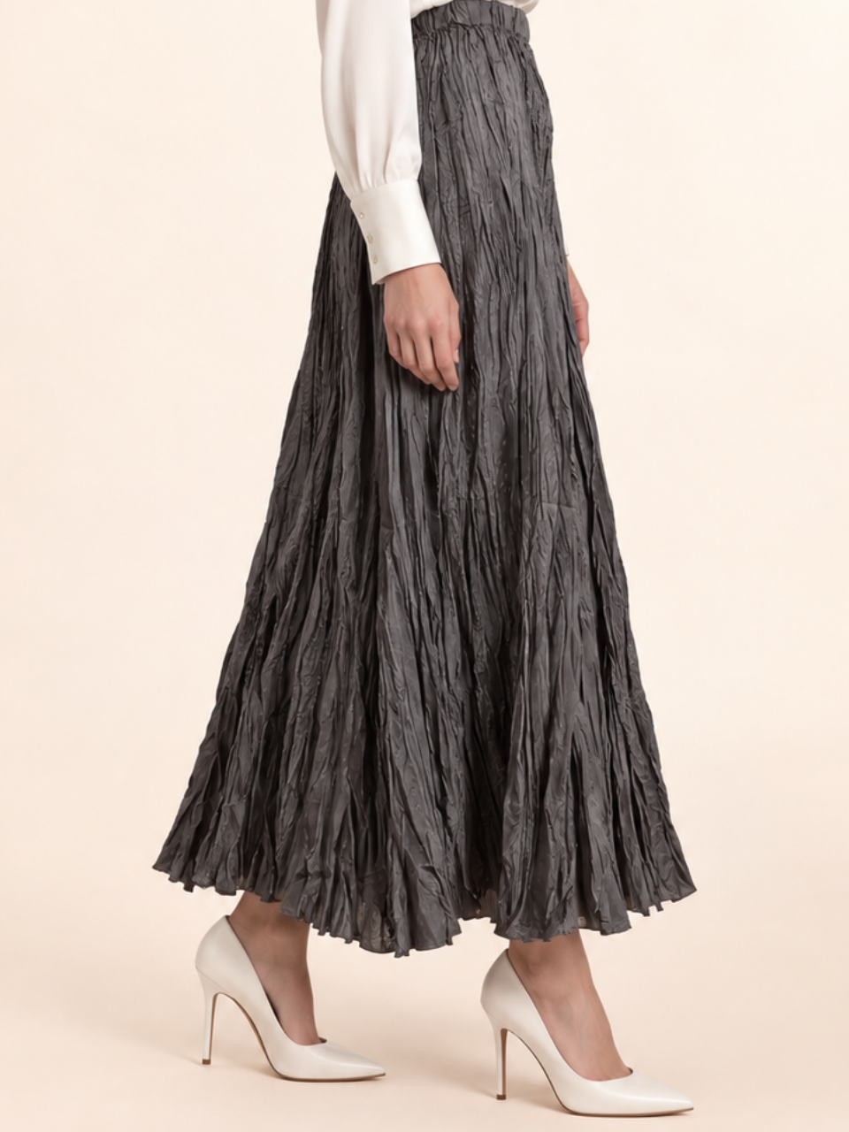 East India Company - Drew, Pleated Long Skirt