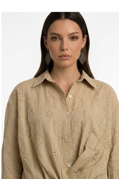 East India Company - Flora, Embroidery Blouse (Buy 1 Free 1)