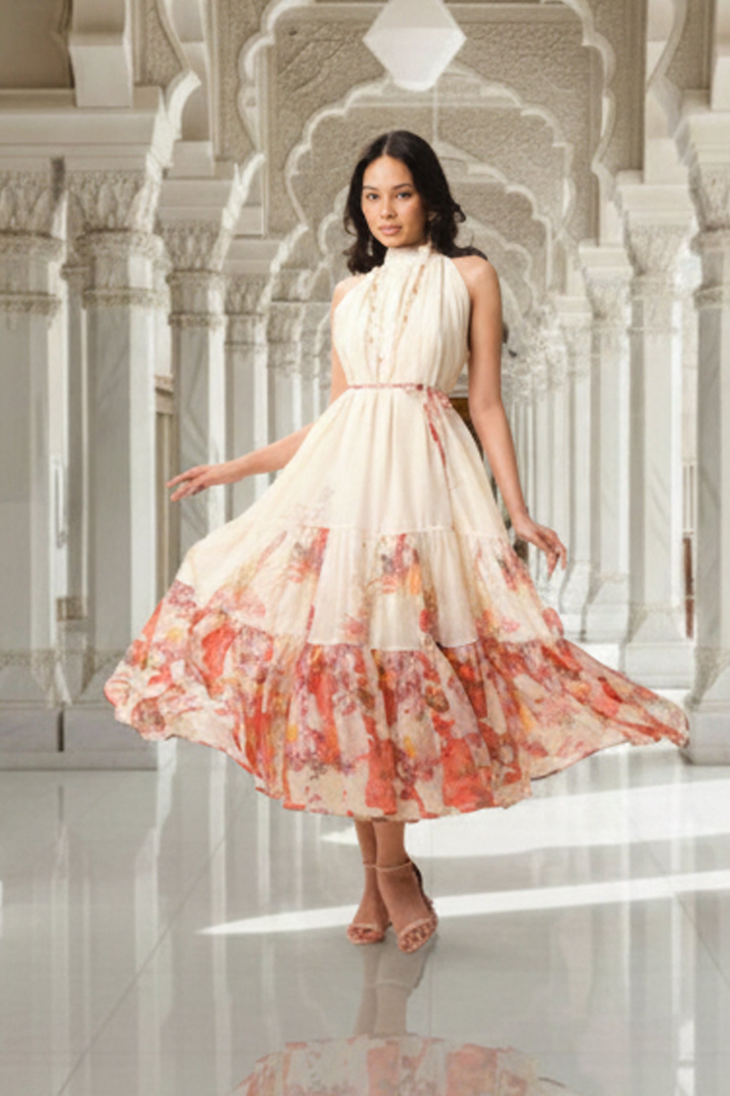 East India Company - Serene Breeze Tiered Maxi Dress