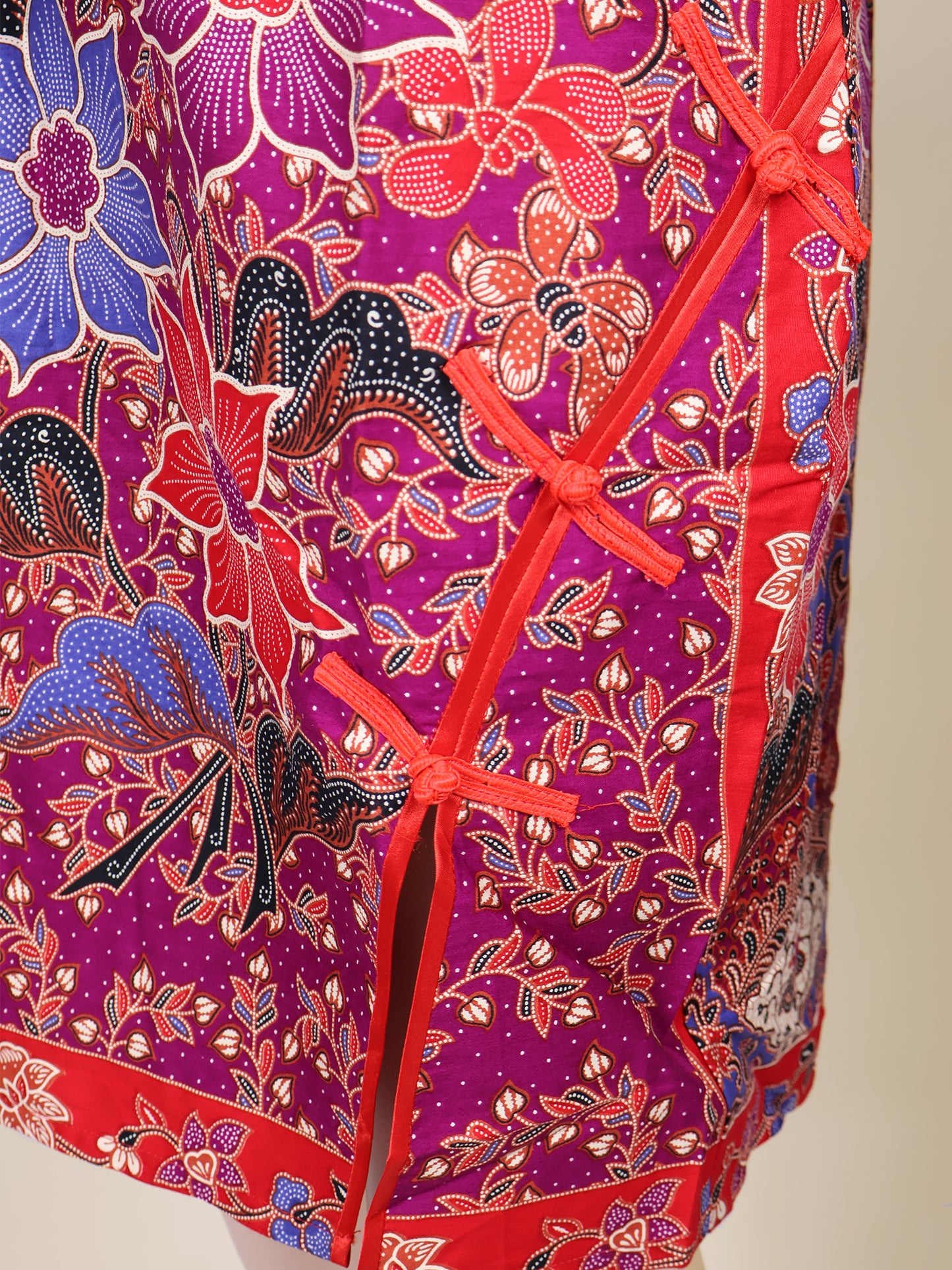 INDIE - MINI CHEONGSAM DRESS - PURPLE