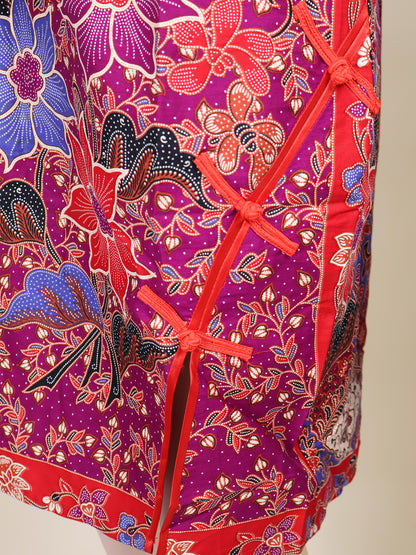 INDIE - MINI CHEONGSAM DRESS - PURPLE