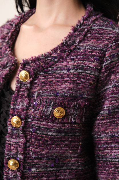 SOMERSET BAY - LONG SLEEVE JACKET - PURPLE