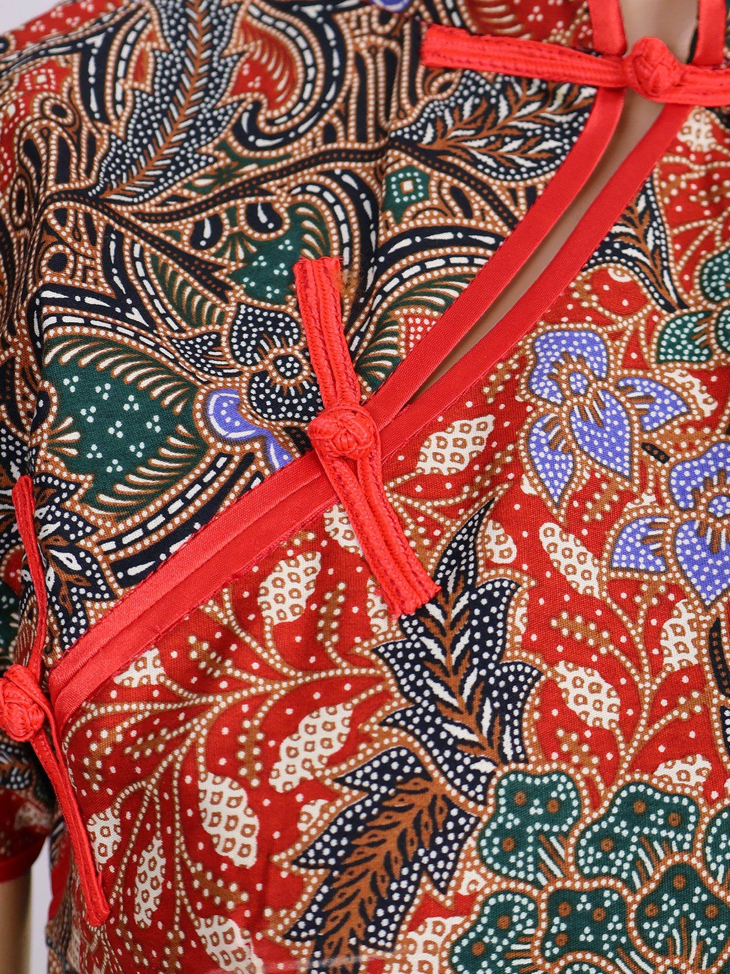 INDIE - MINI CHEONGSAM DRESS - MAROON