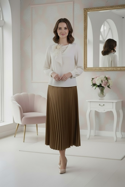 Somerset Bay Long Sleeve Blouse - Camille