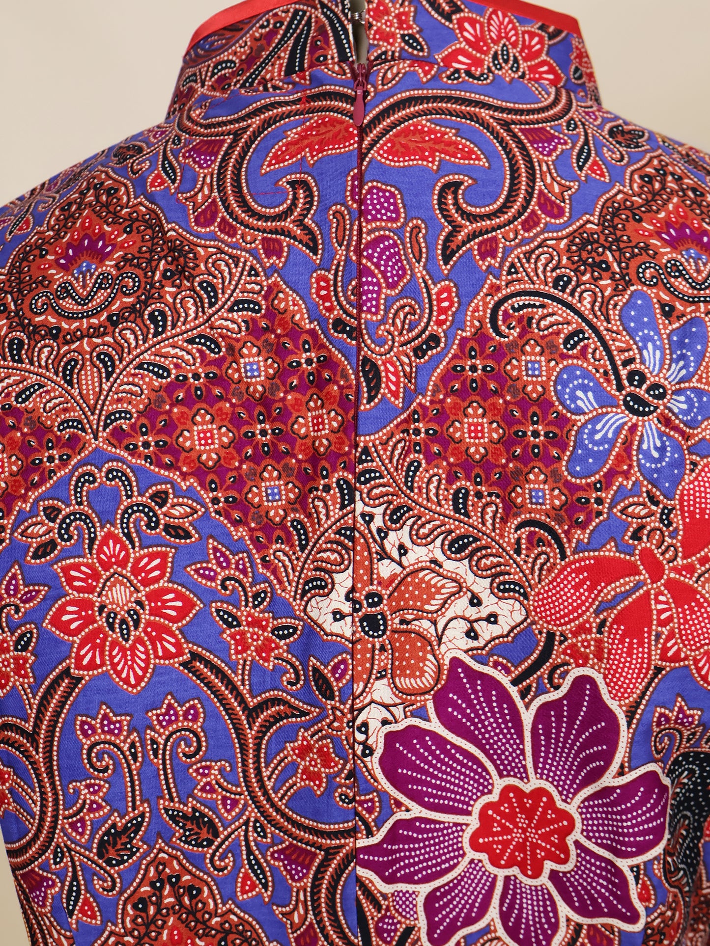 INDIE - MINI CHEONGSAM DRESS - PURPLE