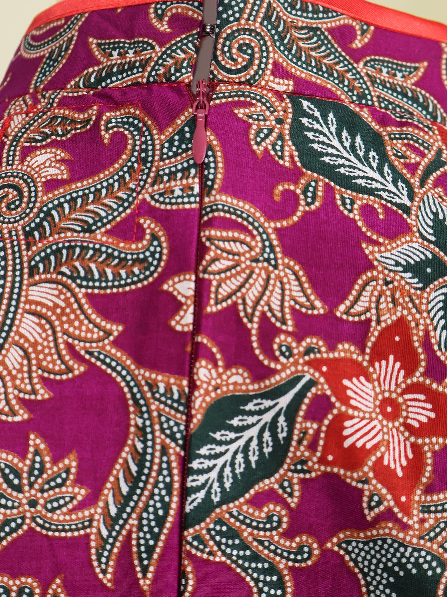 INDIE - MINI CHEONGSAM DRESS - RED