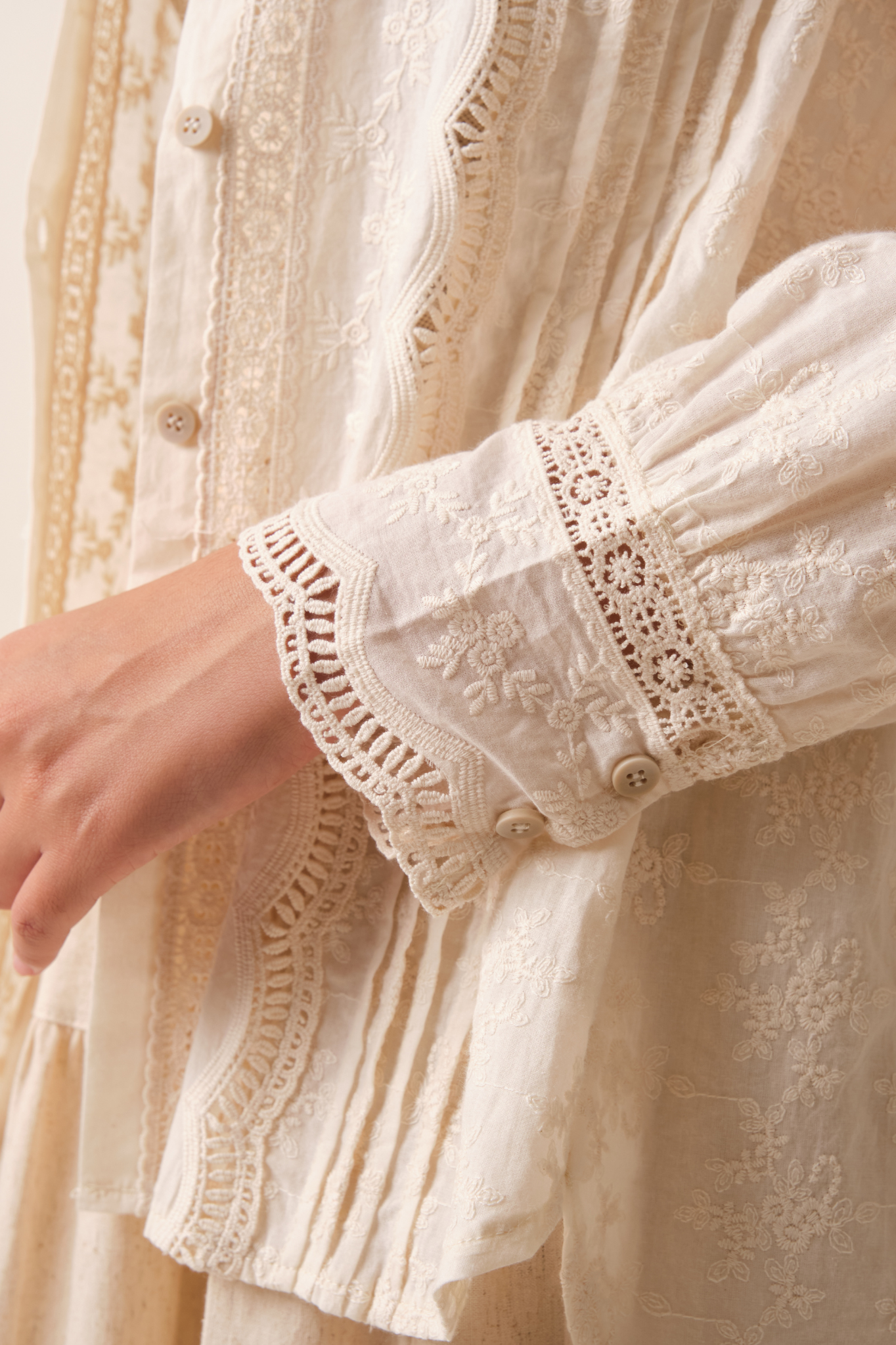 SOMERSET BAY - LONG SLEEVE BLOUSE - OFFWHITE