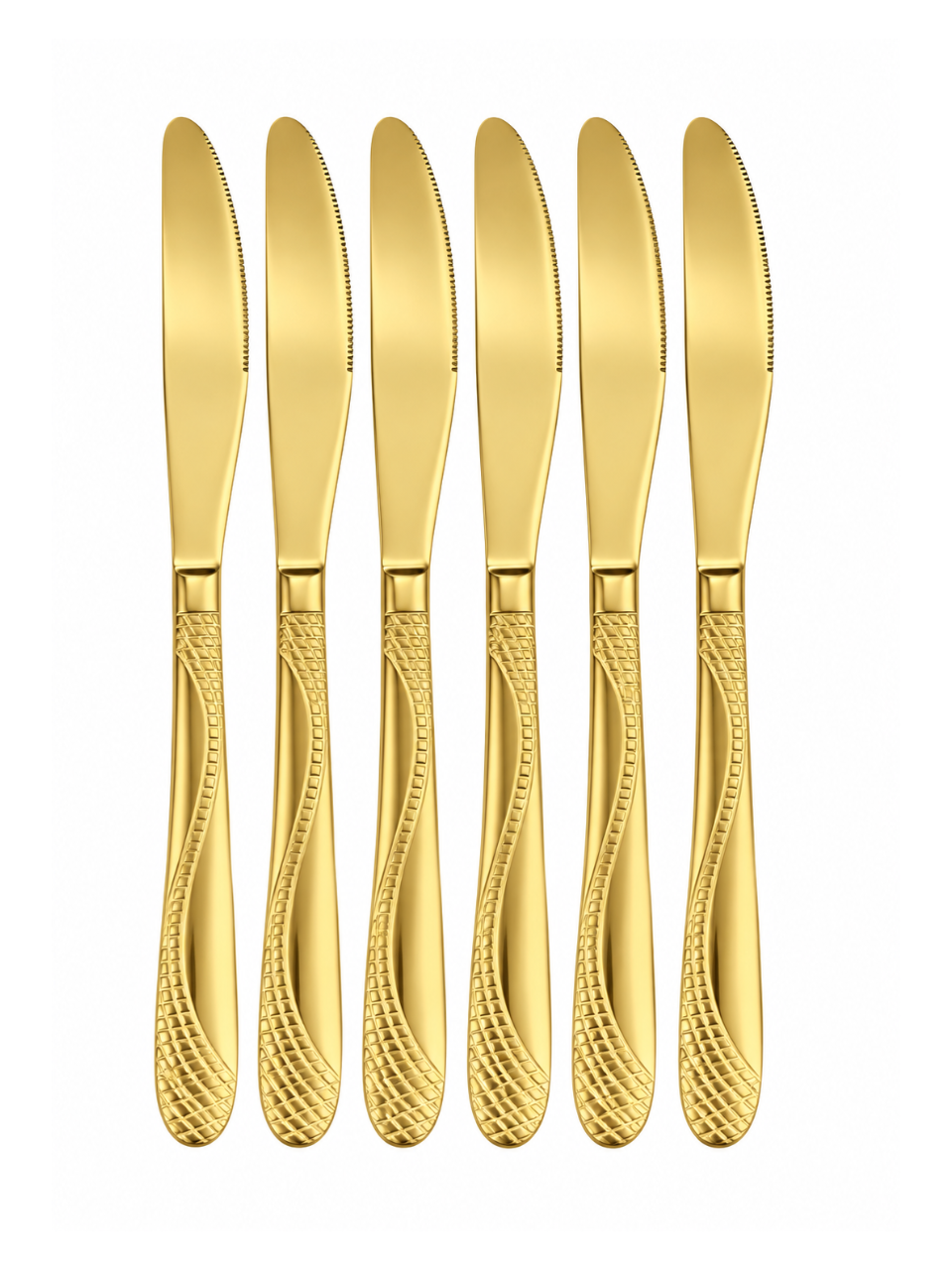 410 Flower Stem Series Knife - Gold, 6 Pieces