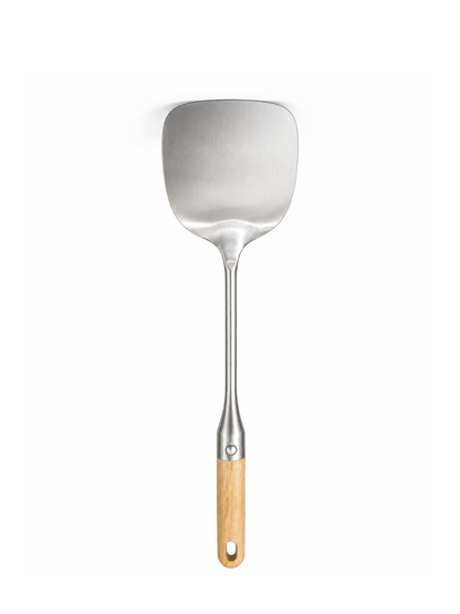Wok Spatula with Wooden Handle - 37.5 x 10.2 cm