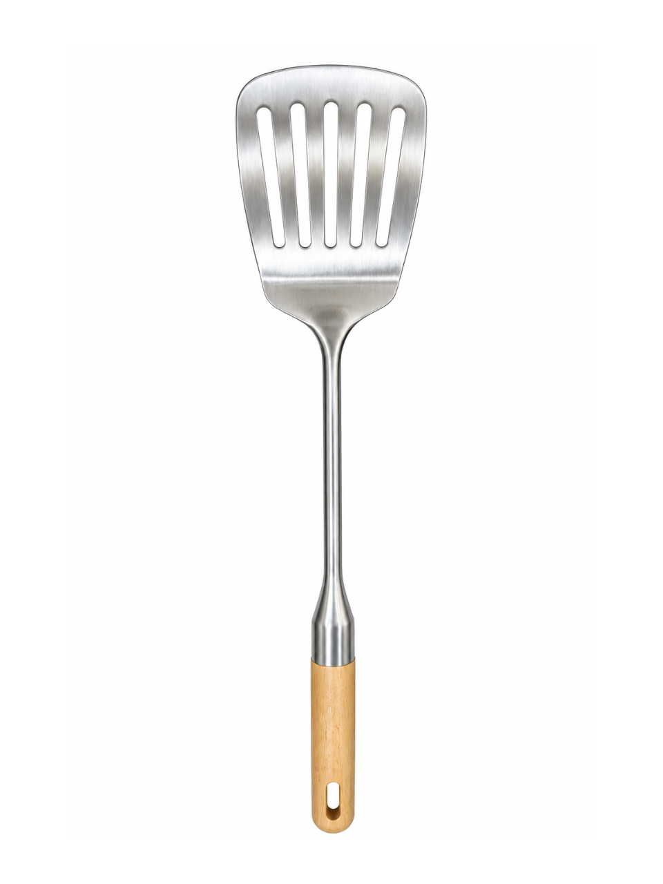 Slotted Turner Spatula with Wooden Handle - 38.5 x 7.8 cm