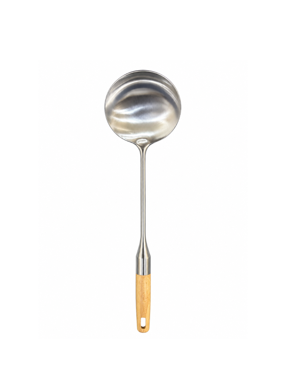 Soup Ladle with Wooden Handle - 35.8 x 9.8 cm