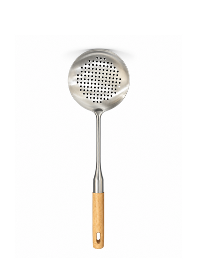 Skimmer Slotted Spoon with Wooden Handle - 38.2 x 11.7 cm