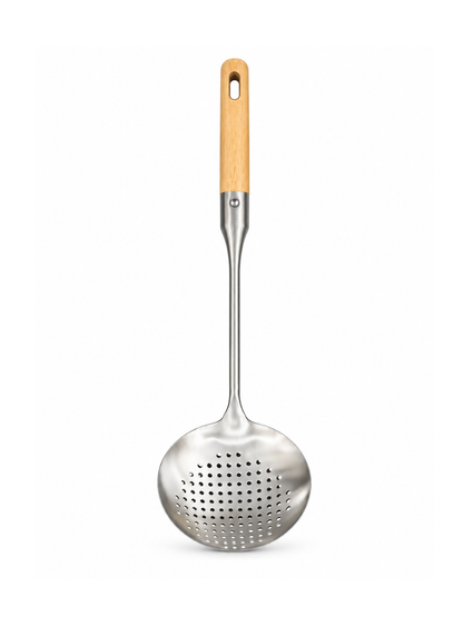Skimmer Slotted Spoon with Wooden Handle - 38.2 x 11.7 cm