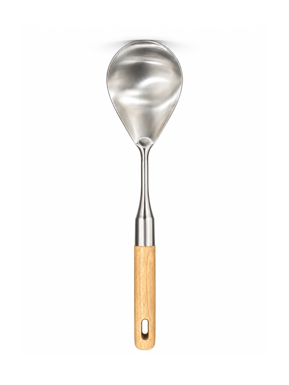 Serving Spoon with Wooden Handle - 31.7 x 8 cm