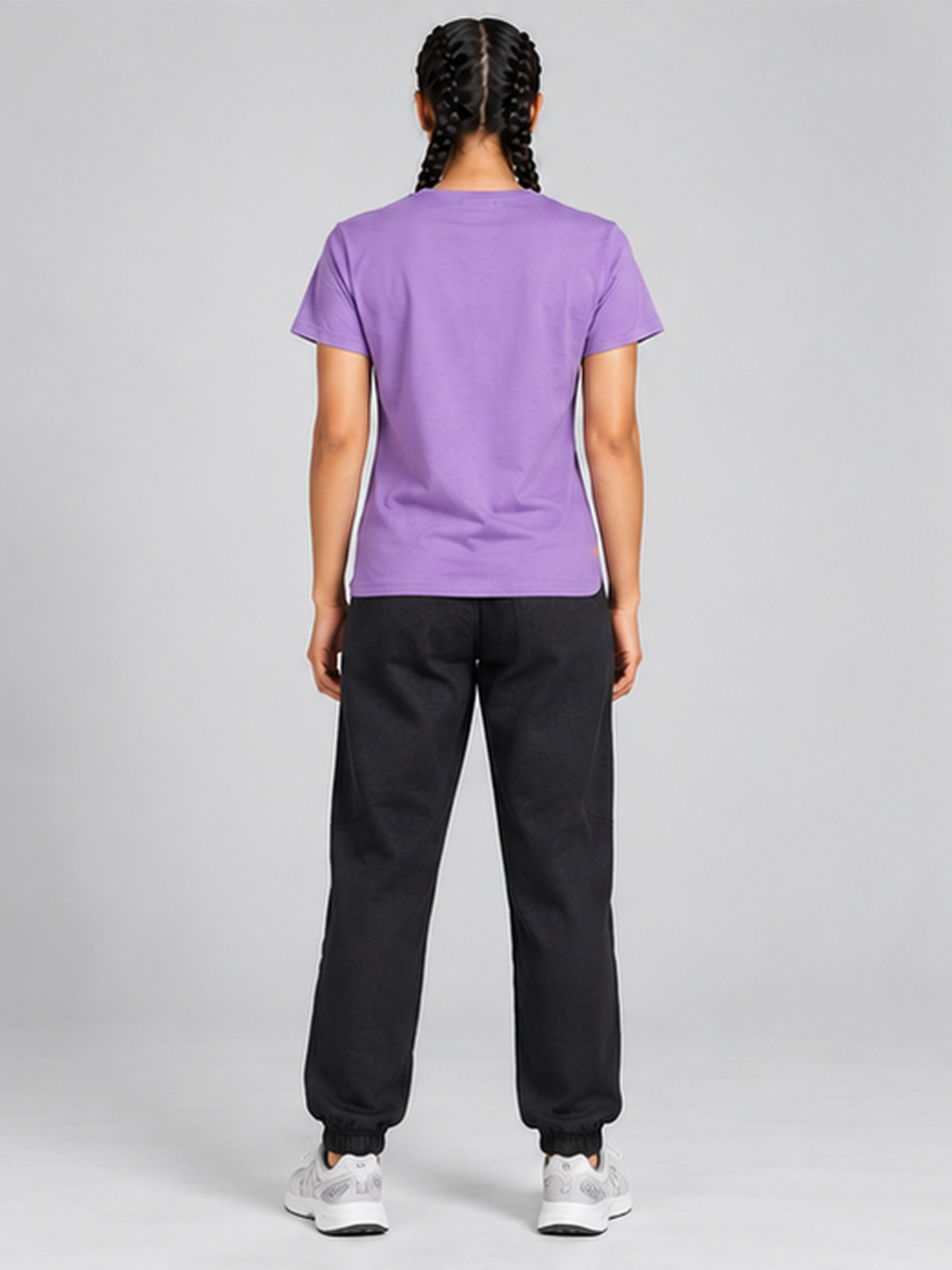 HRX Women's Violet Drift Cotton Crew Neck T-Shirt