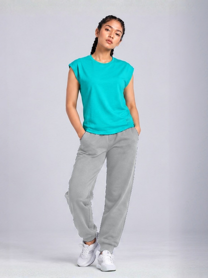 HRX Women's Azure Day Cotton Crew Neck T-Shirt