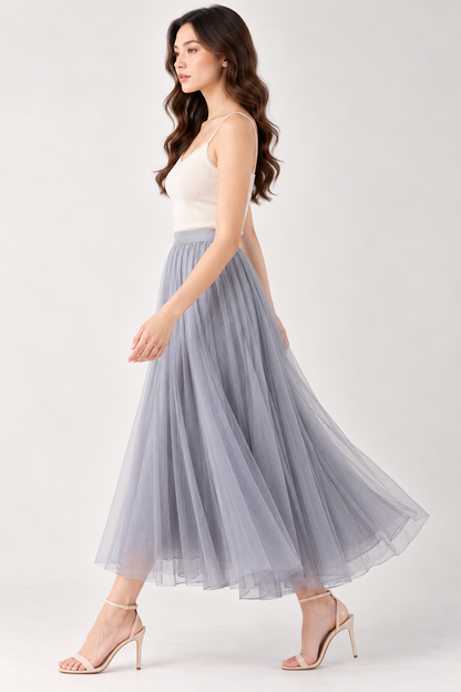 SOMERSET BAY - Tulle Midi Skirt