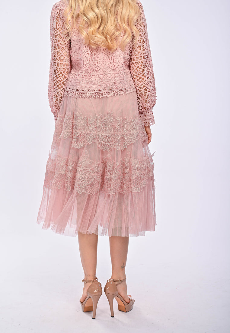 AVILIA - Lace maxi skirt