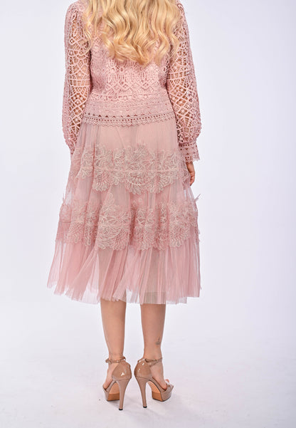 AVILIA - Lace maxi skirt