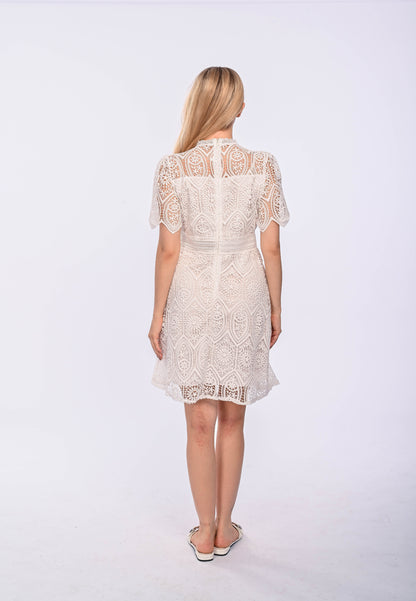 TRINTY - long sleeve lace dress