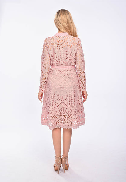 ESME - long sleeve lace dress
